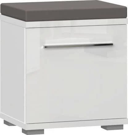 OTTO HOME Piano Schuhbank Weiß Hochglanz mit Sitzbank