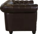 HOME AFFAIRE Chesterfield-Sofa Rysum Dunkelbraun Microfaser Lederoptik Bild 5