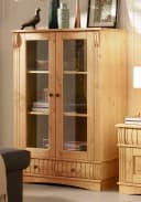 OTTO HOME Teresa Highboard Vitrine Landhaus Stil Geölt Bild 1
