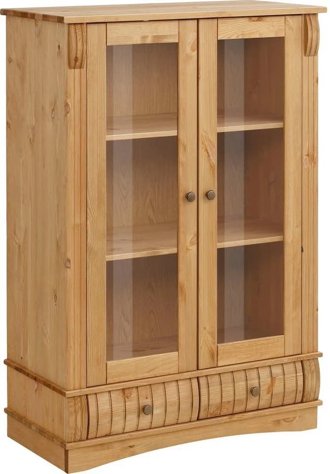 OTTO HOME Teresa Highboard Vitrine Landhaus Stil Geölt - Bild 2