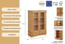 OTTO HOME Teresa Highboard Vitrine Landhaus Stil Geölt Bild 3