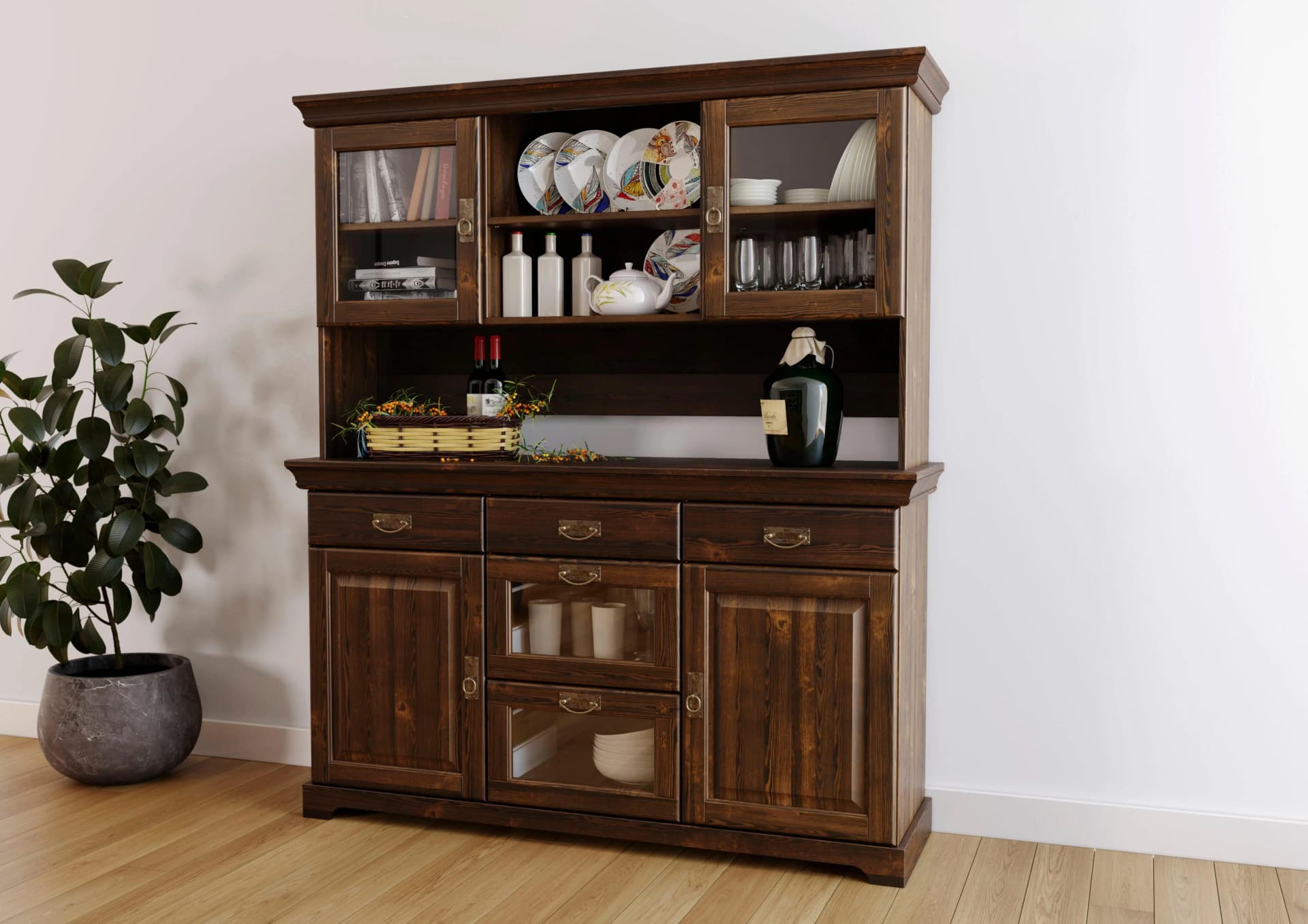 Buffet OTTO HOME Rügen Massivholz Landhausstil Braun