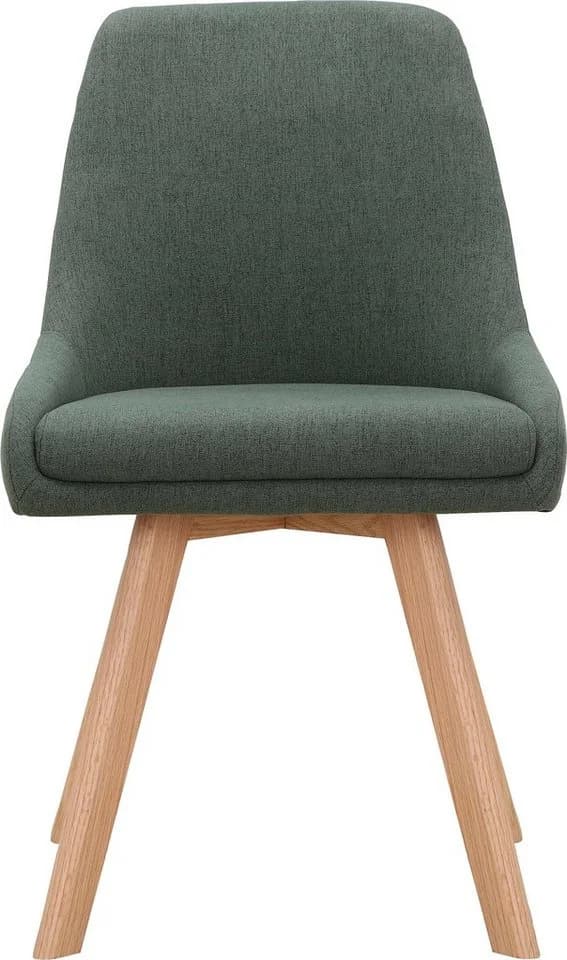 OTTO HOME Esszimmerstuhl Dilla Set 2-tlg. Dunkelgrün Eichenholzbeine - Bild 3
