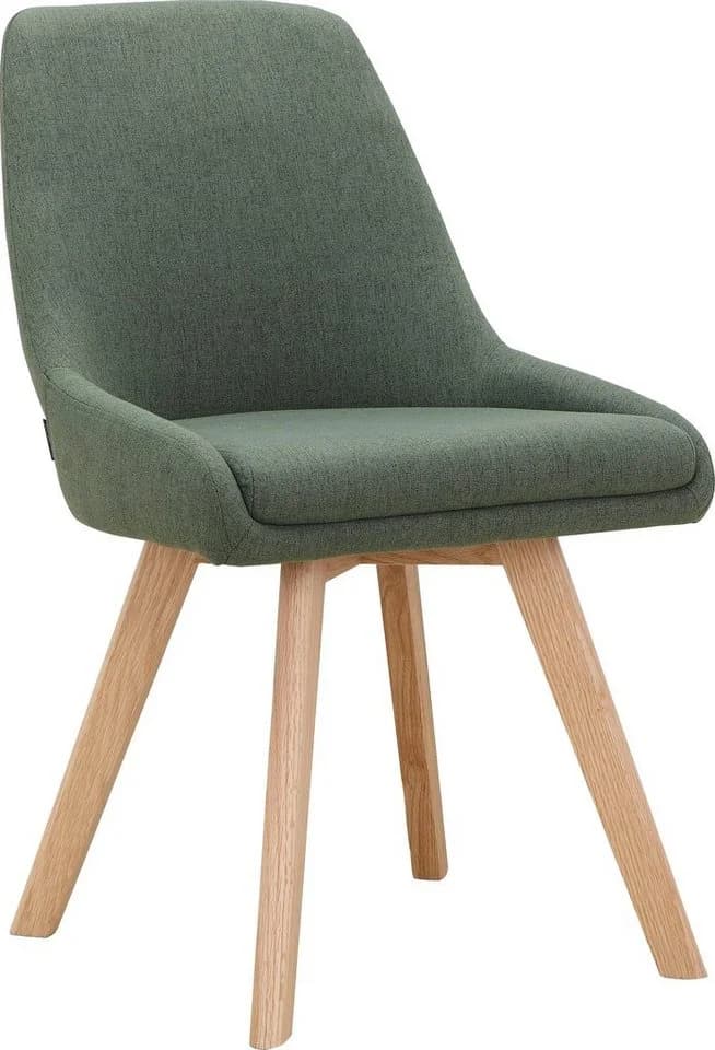 OTTO HOME Esszimmerstuhl Dilla Set 2-tlg. Dunkelgrün Eichenholzbeine - Bild 4