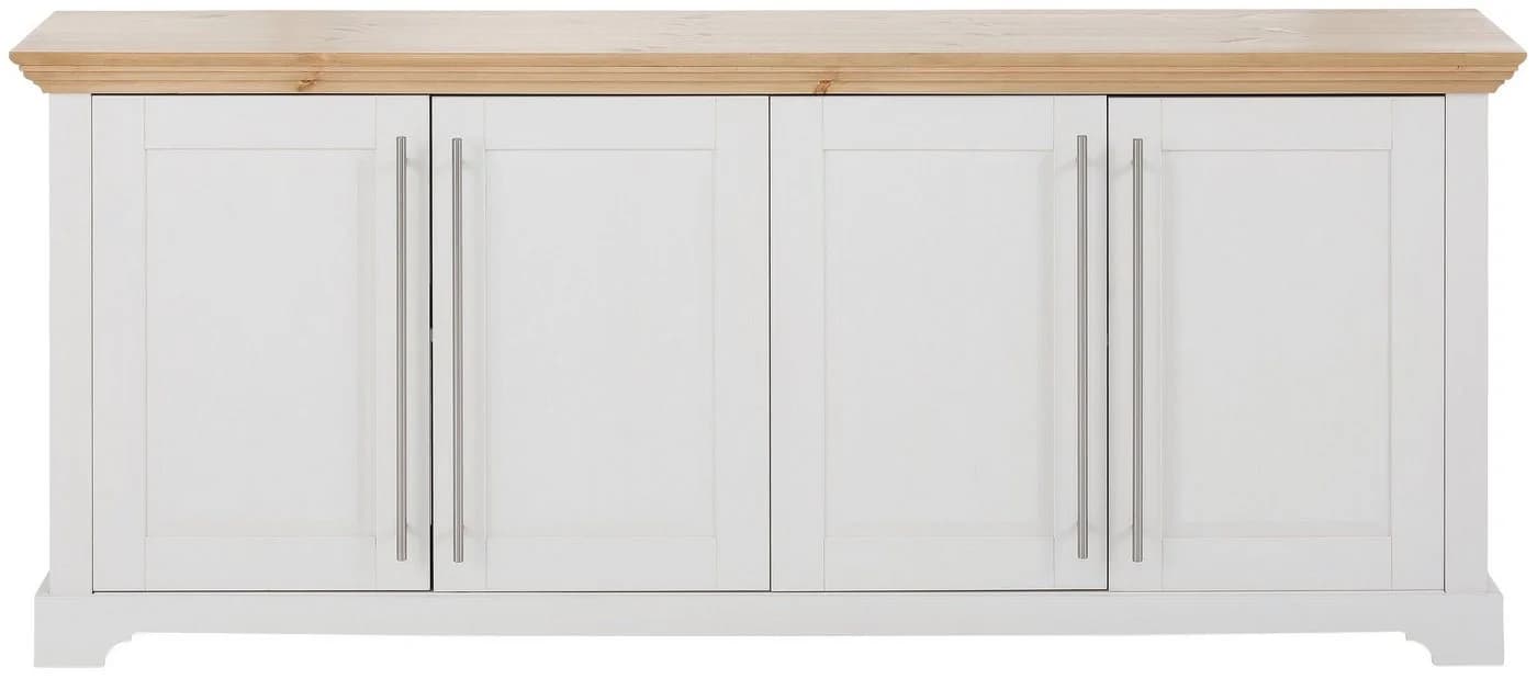 OTTO HOME Kommode Melissa Weiß Massivholz 4-türig - Bild 4