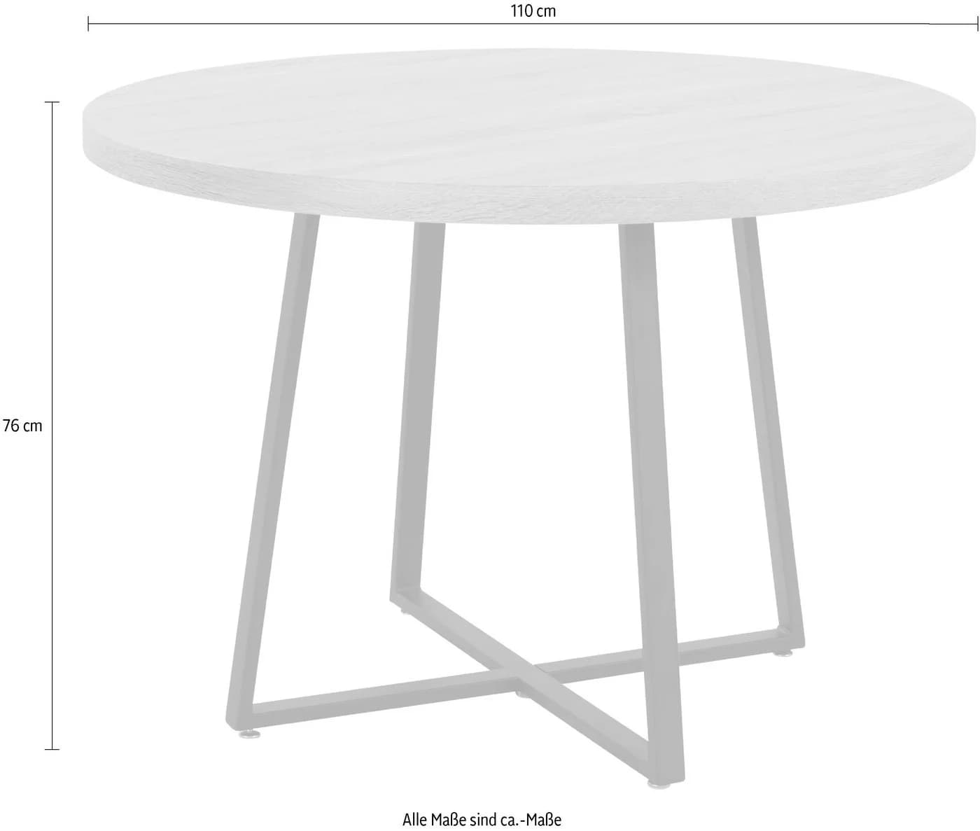 OTTO HOME Esstisch Anja Skandi Design Eiche Schwarz - Bild 5