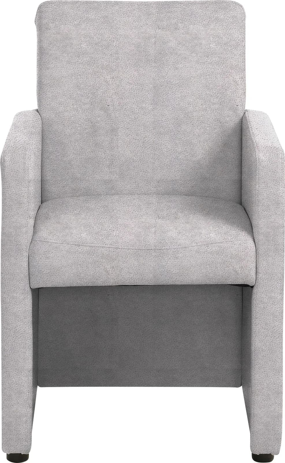 HOME AFFAIRE Bologna Cocktailsessel Grau Microfaser