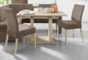 HOME AFFAIRE Umag 4-Fußstuhl 2er Set Braun Microfaser Bild 3