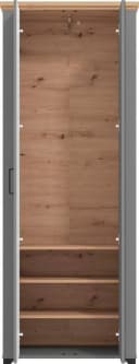 HOME AFFAIRE Garderobenschrank Valencia Grau mat mit Spiegel Bild 3