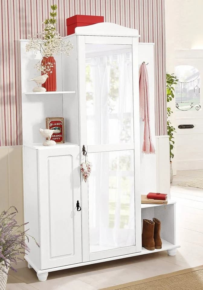 OTTO HOME Kompaktgarderobe Finca Weiß Massivholz - Bild 2
