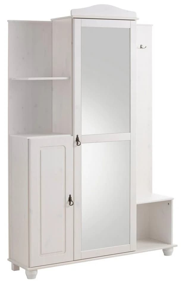 OTTO HOME Kompaktgarderobe Finca Weiß Massivholz - Bild 3