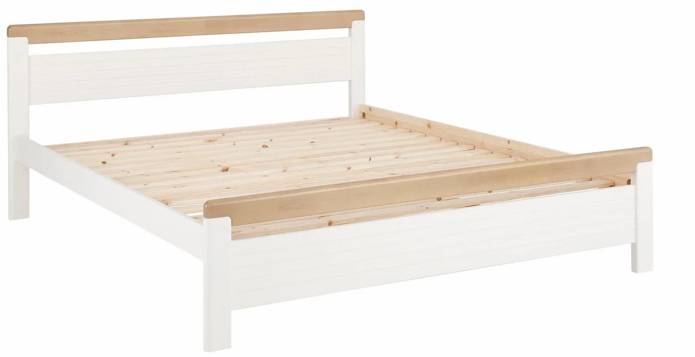 OTTO home Massivholzbett CAPRE Skandinavischer Landhausstil mit Rollrost - Bild 4