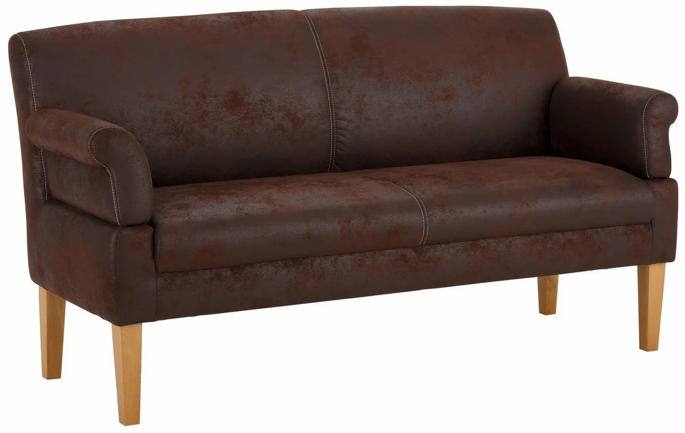 HOME AFFAIRE Küchensofa Malmö 3-sitzig Braun Microfaser - Bild 3