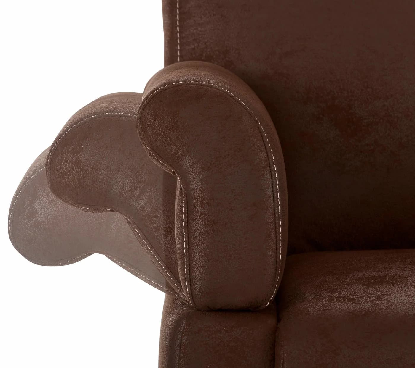HOME AFFAIRE Küchensofa Malmö 3-sitzig Braun Microfaser - Bild 5
