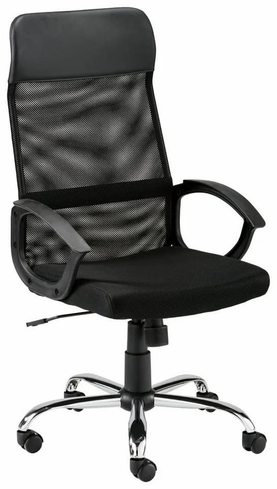 OTTO HOME Kirsten Bürostuhl Schwarz mit Synchronmechanik und Armlehnen