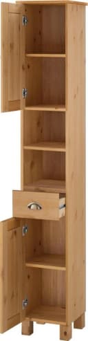 Home Affaire Hochschrank Oslo Beige Massivholz Kiefer Bild 1