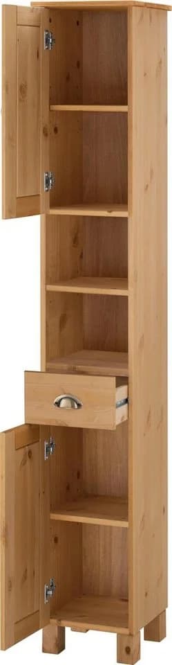 Home Affaire Hochschrank Oslo Beige Massivholz Kiefer