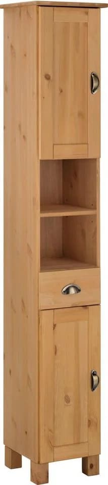Home Affaire Hochschrank Oslo Beige Massivholz Kiefer - Bild 2