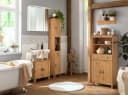 Home Affaire Hochschrank Oslo Beige Massivholz Kiefer Bild 4