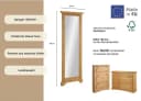 OTTO HOME Spiegel Rustic Beige Natur Kiefer massiv mit Zierfräsungen Bild 3