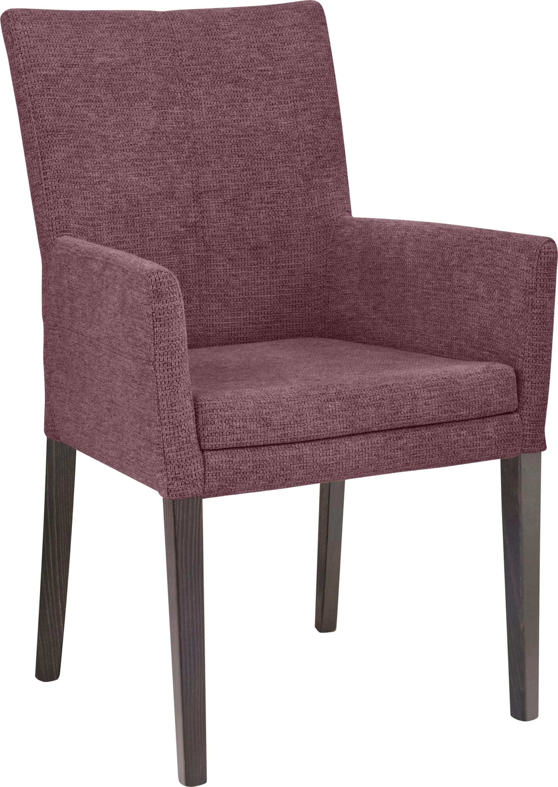 Home Affaire Armlehnstuhl Aspen Weinrot Polyester Massivholz
