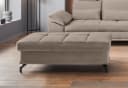 OTTO HOME Polsterhocker Costello Beige Samtoptik Bild 2