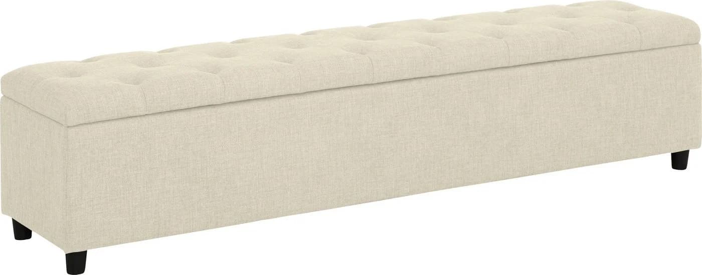 HOME AFFAIRE Polsterbank Goronna Beige Creme mit Stauraum - Bild 1