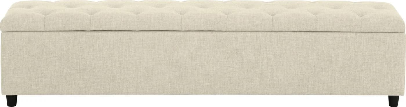 HOME AFFAIRE Polsterbank Goronna Beige Creme mit Stauraum - Bild 3