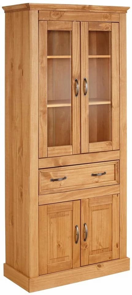 OTTO HOME Vitrine Selma Landhausstil Beige Natur Gebeizt - Bild 2