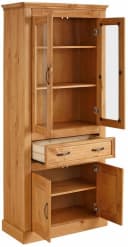OTTO HOME Vitrine Selma Landhausstil Beige Natur Gebeizt Bild 3