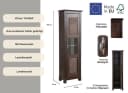 OTTO HOME Vitrine Rauna Massivholz Braun Landhaus-Stil Bild 3