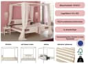OTTO HOME KYOTO Massivholzbett Weiß Himmelbett Bild 3