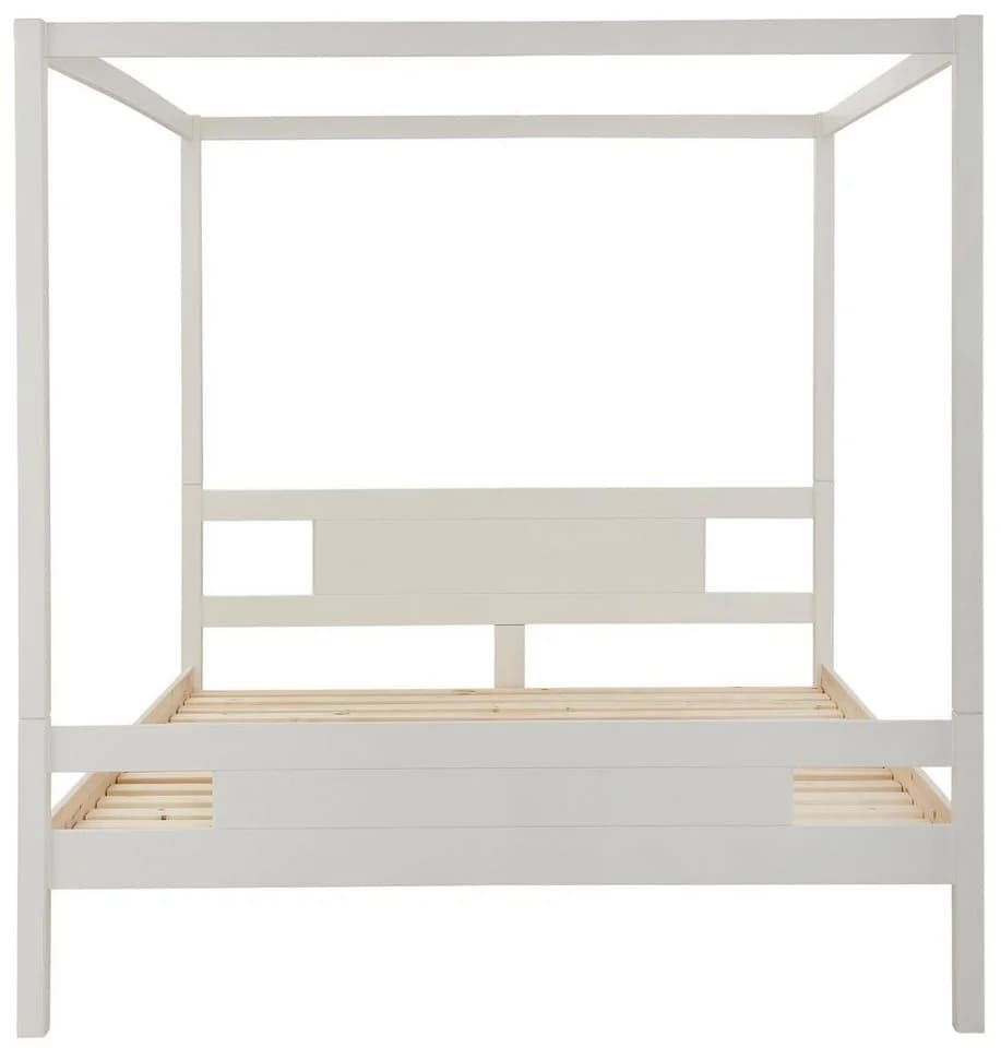 OTTO HOME KYOTO Massivholzbett Weiß Himmelbett - Bild 5
