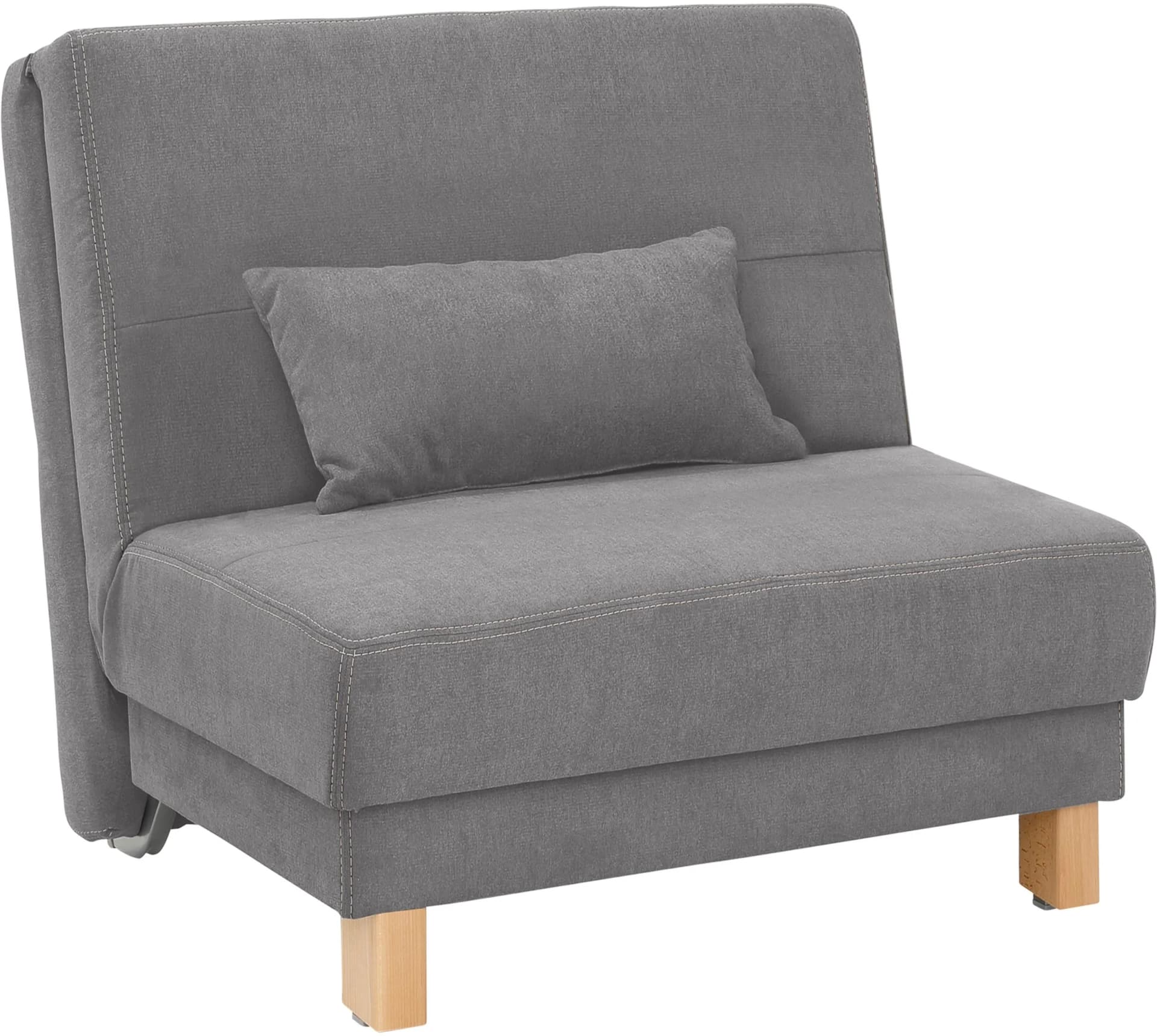 Schlafsofa HOME AFFAIRE Gina Grau Chenille mit Schlaffunktion
