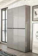Home affaire Schuhschrank MISTER Grau Hochglanz 6 Türen Bild 1