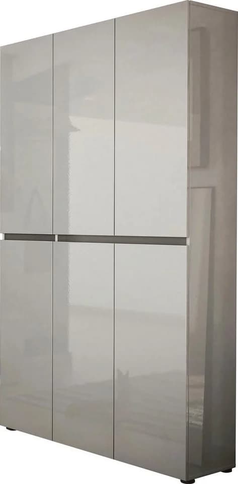 Home affaire Schuhschrank MISTER Grau Hochglanz 6 Türen - Bild 2