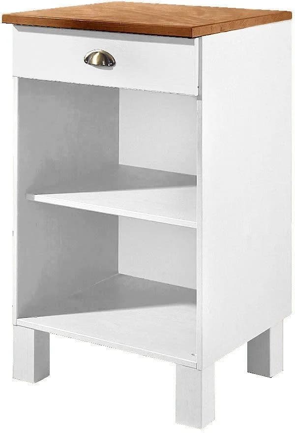 HOME AFFAIRE Oslo Unterschrank Massivholz Beige/Gelb