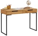 Schreibtisch HOME AFFAIRE Eichenholz mit 2 Schubladen Bild 2