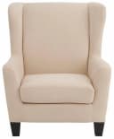 Home affaire Ohrensessel Chilly mit Hocker Creme Microfaser Bild 1