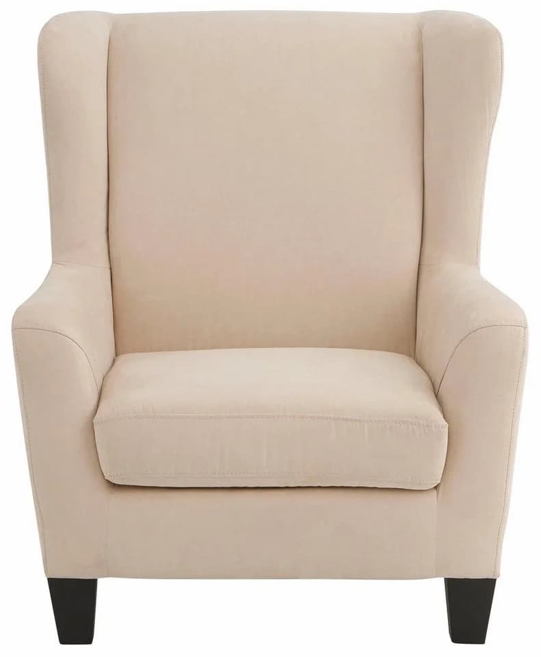 Home affaire Ohrensessel Chilly mit Hocker Creme Microfaser