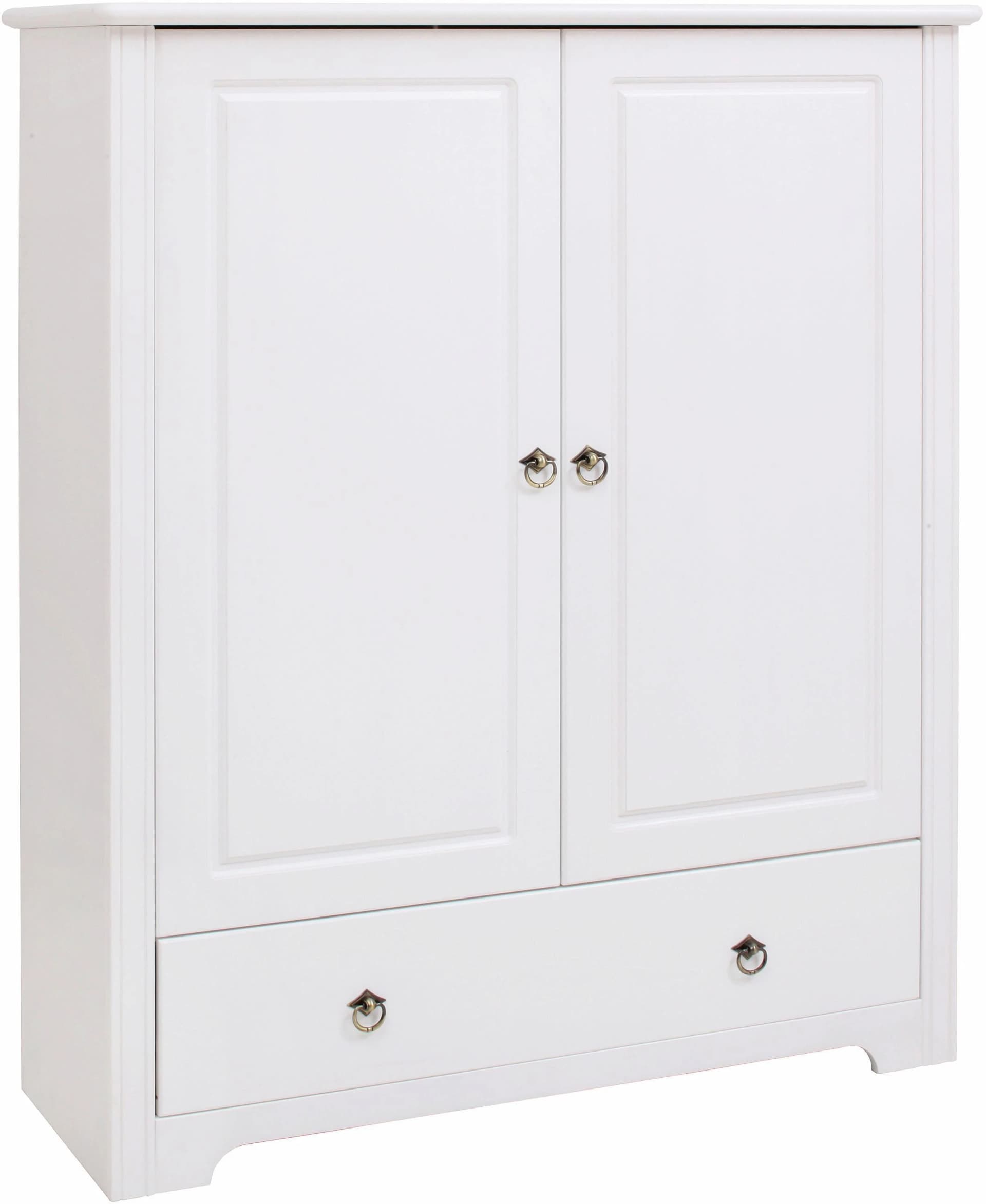 OTTO HOME Wäscheschrank Hugo Weiß Massivholz Landhausstil