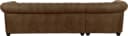 HOME AFFAIRE Chesterfield-Sofa L-Form Cognac Microfaser Lederoptik Bild 4