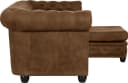 HOME AFFAIRE Chesterfield-Sofa L-Form Cognac Microfaser Lederoptik Bild 5