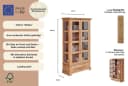 OTTO HOME Vitrine Melissa Kiefer massiv Beige Glastüren Bild 3