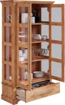 OTTO HOME Vitrine Melissa Kiefer massiv Beige Glastüren Bild 5