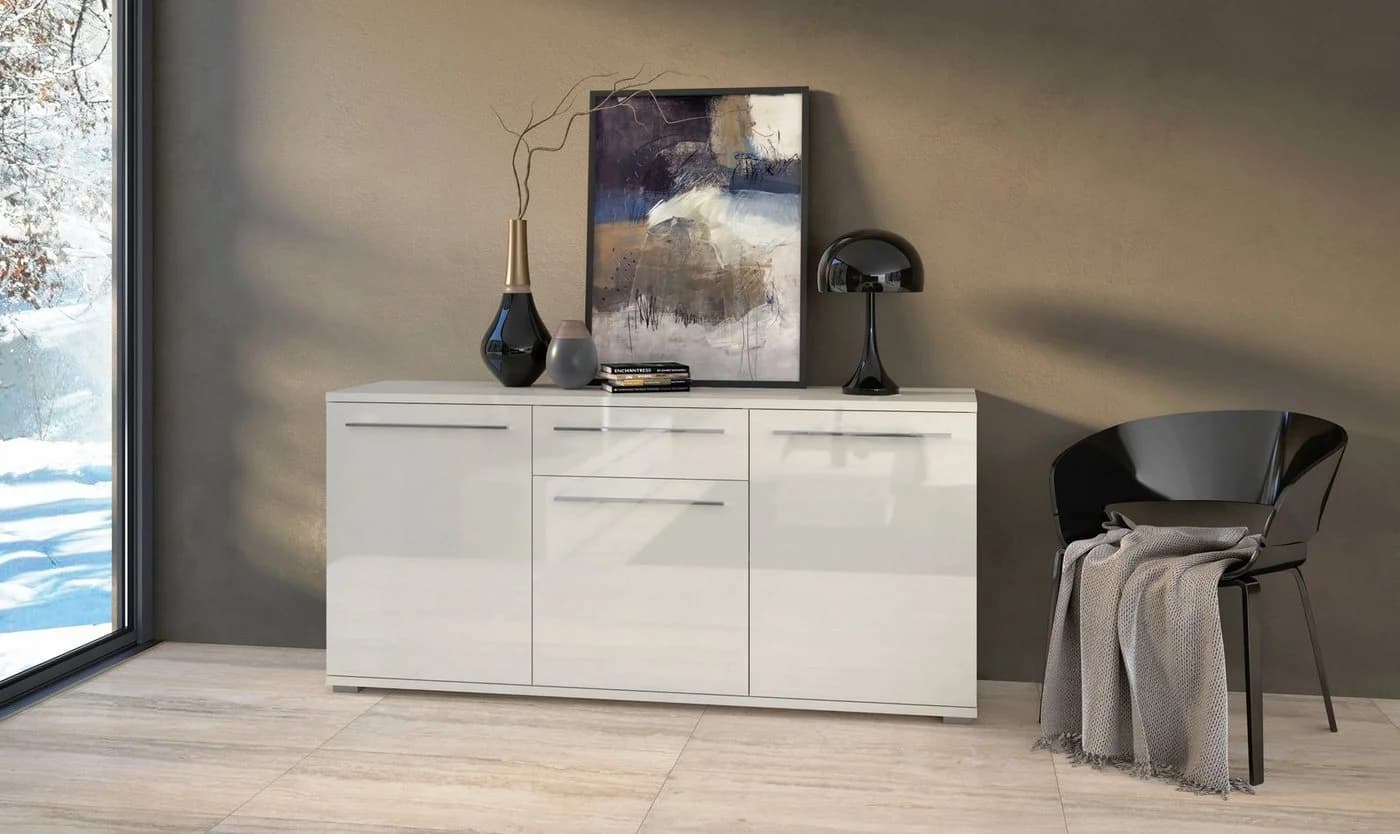 OTTO HOME Kommode Piano Beige Hochglanz mit Soft-Close - Bild 2