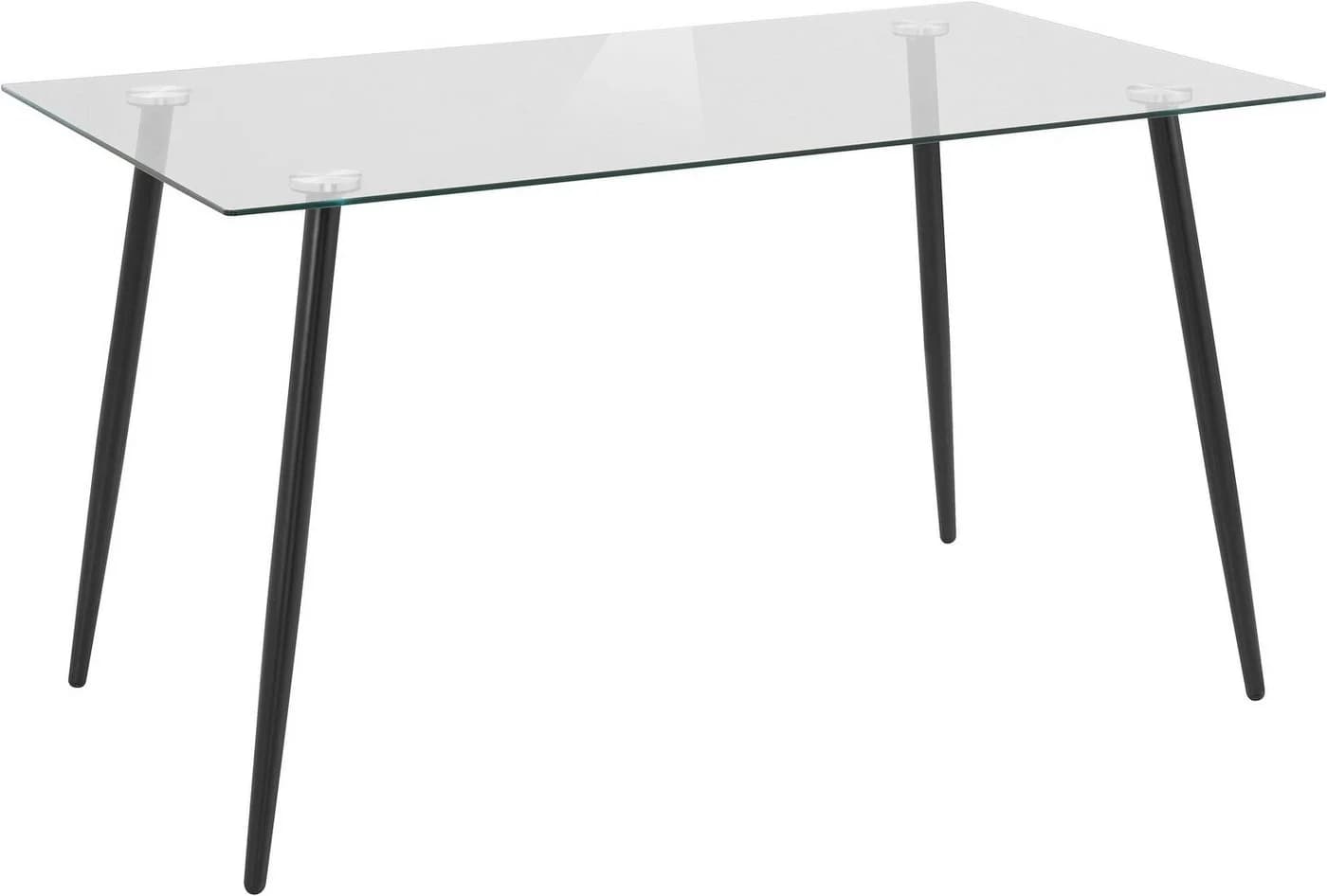 OTTO HOME Glastisch Danny Modern Glas Schwarz 140cm
