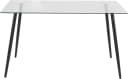 OTTO HOME Glastisch Danny Modern Glas Schwarz 140cm Bild 4