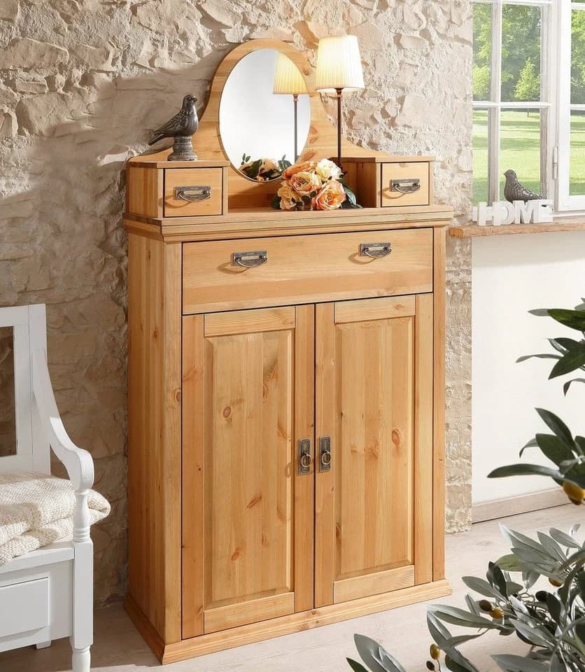 OTTO HOME Madrid Kombikommode Beige mit Spiegel Aufsatz - Bild 2