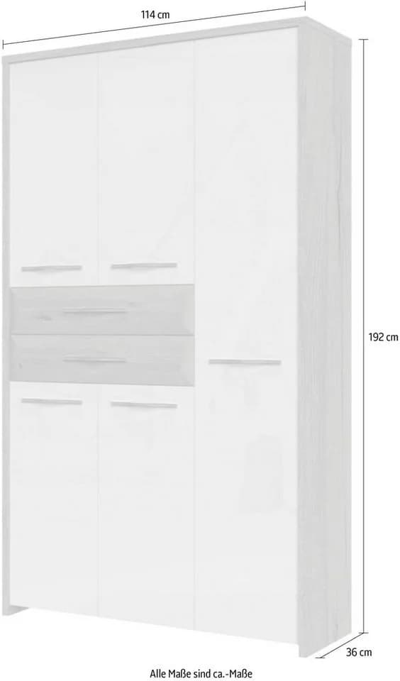 OTTO HOME Garderobenschrank Gala Beige Hochglanz Soft-Close - Bild 3